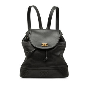 Pre-Loved Chanel Caviar Triple CC Backpack